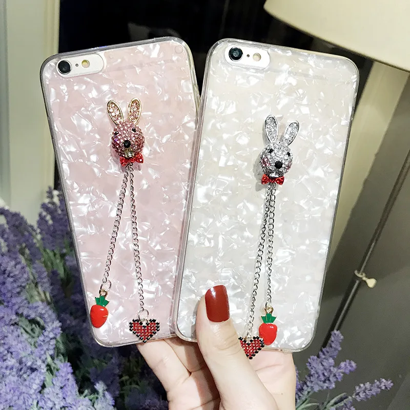 Милый кролик с морковкой ремень для телефона из нержавеющей стали huawei Nova 3 3i P20 Pro