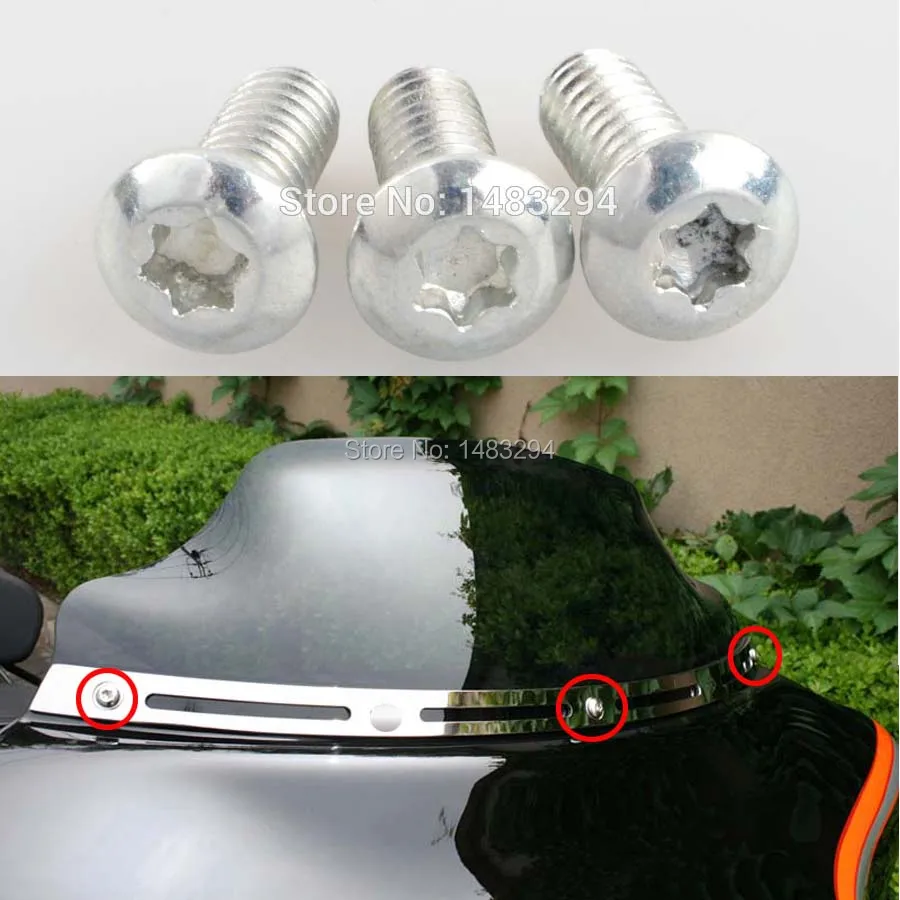 3 шт. хромированный винт с прорезями в наличии обшивка крыла летучей мыши