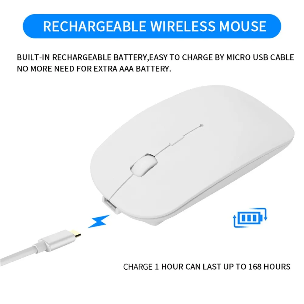 VOBERRY Bluetooth 4,0 Беспроводной Мышь платные Mute 1600 Точек на дюйм Высокочувствительный Мышь ультра-тонкий Портативный