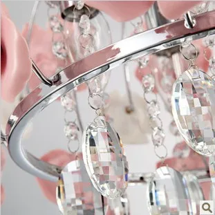 Современный цветок формы стекла хрустальная люстра ресторан светильник в форме