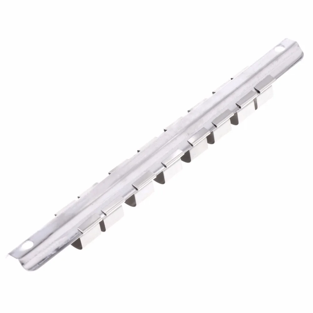 OOTDTY держатель для гнезда 1/4 &quot3/8&quot 1/2 &quotс 8 зажимами на рельсах органайзер