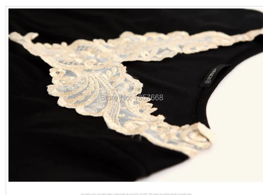 Женщины топы мода 2014 цветок вышивка женщины блузка свободного покроя вязание