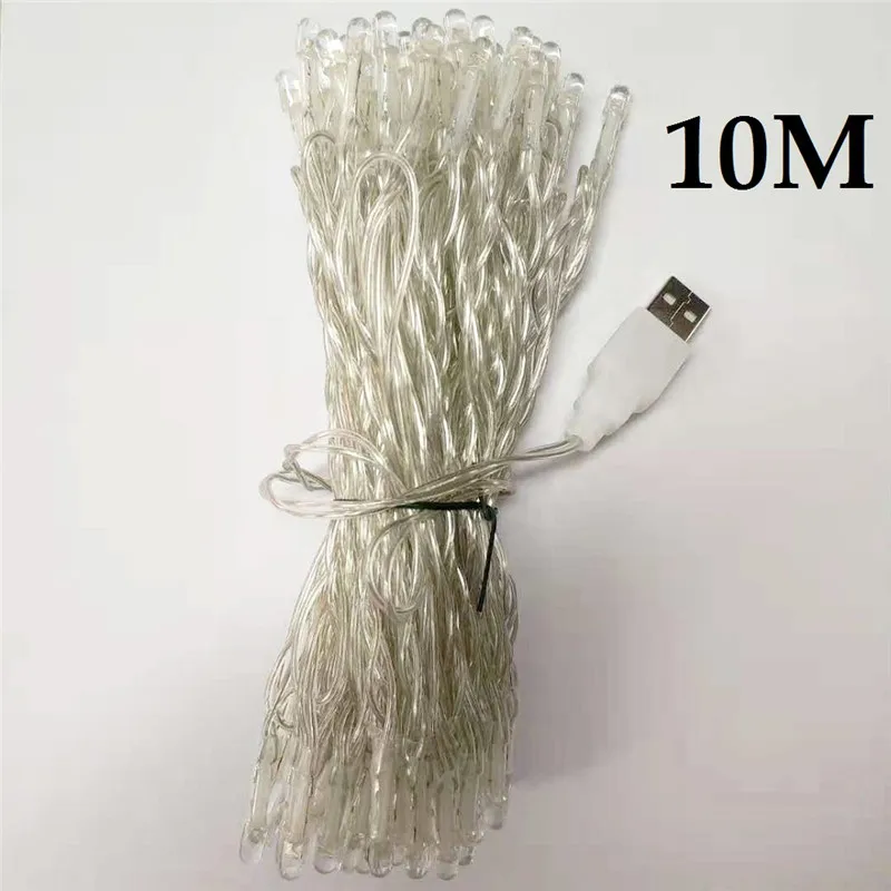 USB интерфейс светодиодная гирлянда DC5V Водонепроницаемая 2 м 3 5 10 20-80 огней
