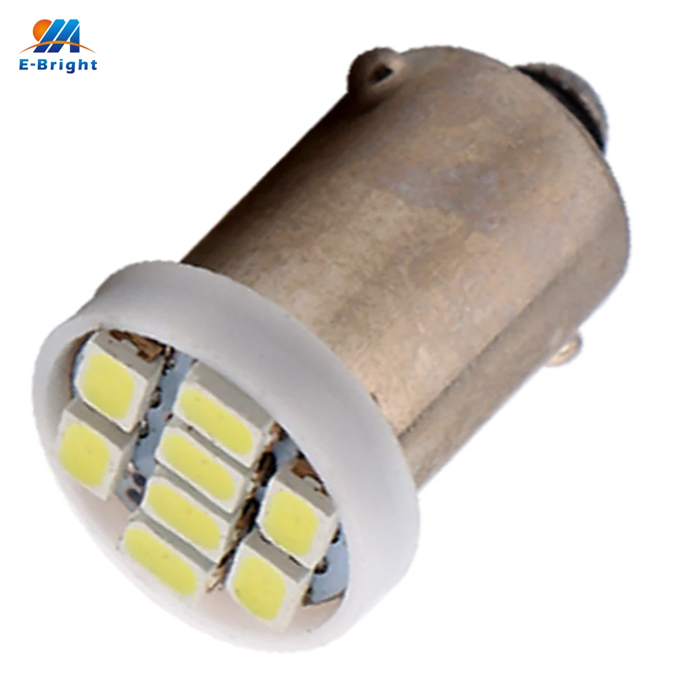 YM E яркий 500 шт. BA9S 8 SMD 1206 водить автомобиль Подсветка салона T4W T11 авто лампы