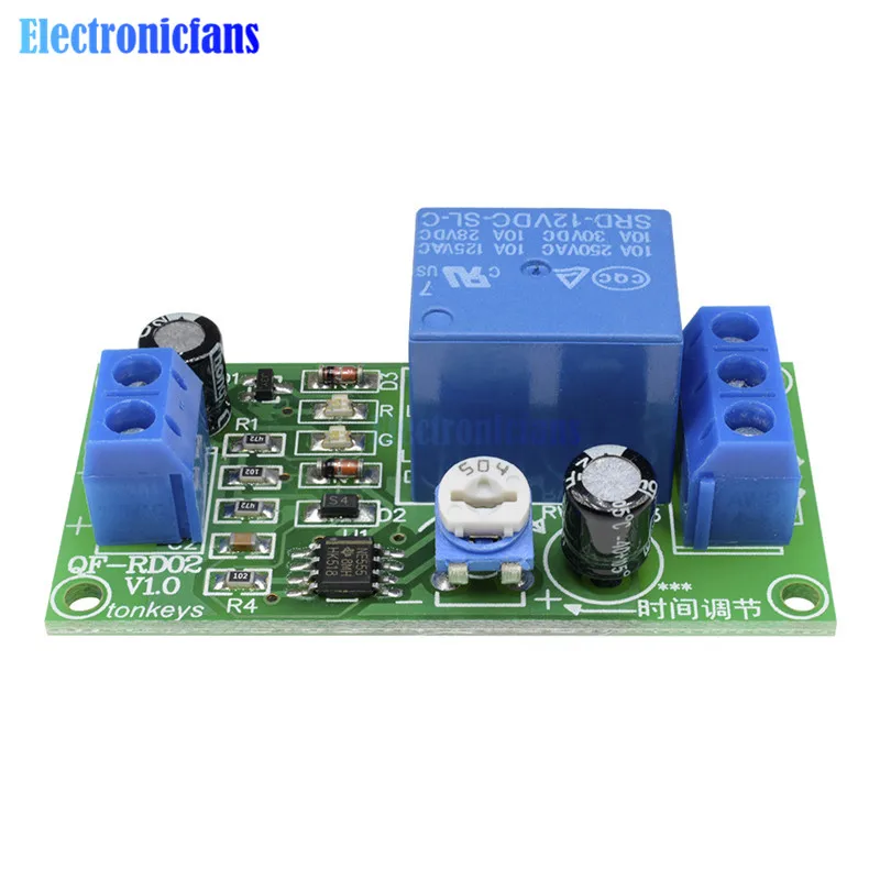 NE555 DC 12V переключатель таймера задержки проводимости Регулируемый Модуль реле