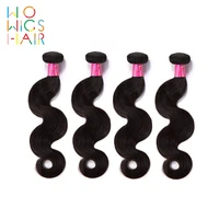 wowigs hair burmese body wave 4 pcs 100 human hair free shipping natural color remy hair extensions