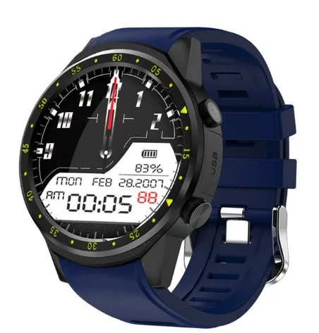 Красный F1 смарт часы Bluetooth 4,0 1," Спортивные gps с камерой Поддержка Шагомер Smartwatch sim-карты наручные часы для IOS Android телефон - Цвет: Красный
