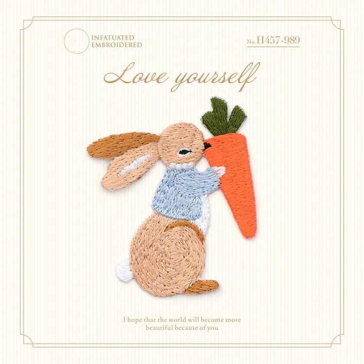 Набор из 3 вышитых мультфильмов с утюгом для одежды куртка аппликацией глажка