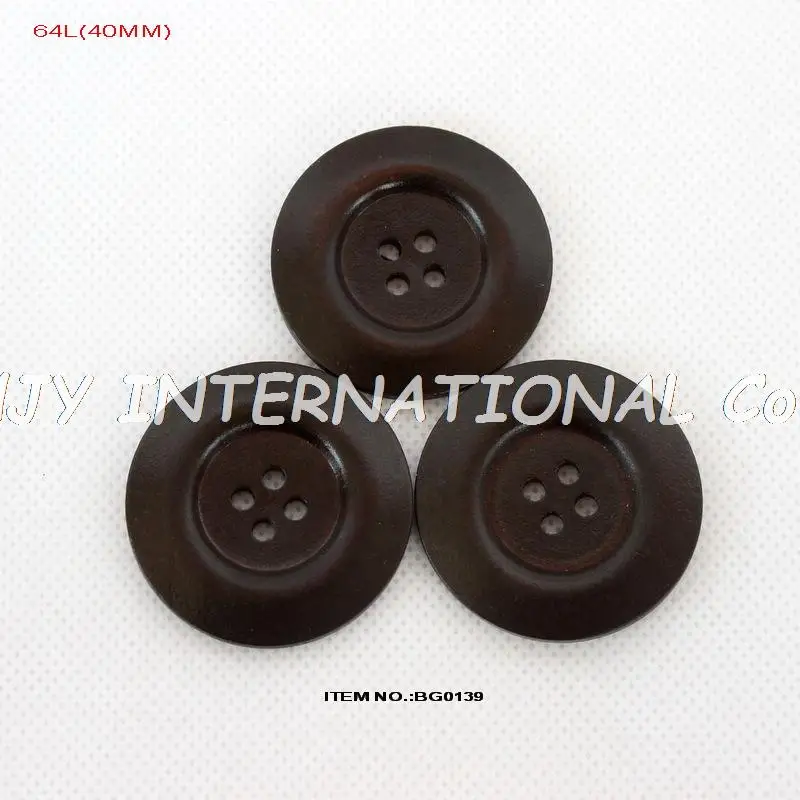 Большие деревянные пуговицы с 4 отверстиями (50 шт./лот) товары на заказ оптовые