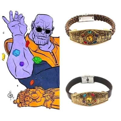 JZYN 2019 Marvel Мстители Бесконечность браслет для женщин мужчин танос Мощность