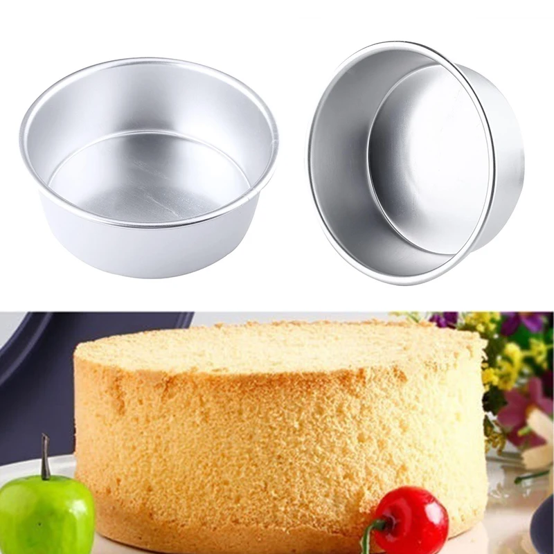 Антипригарная круглая форма для кекса 2 &quot5&quot 6 &quot8&quot из алюминиевого сплава