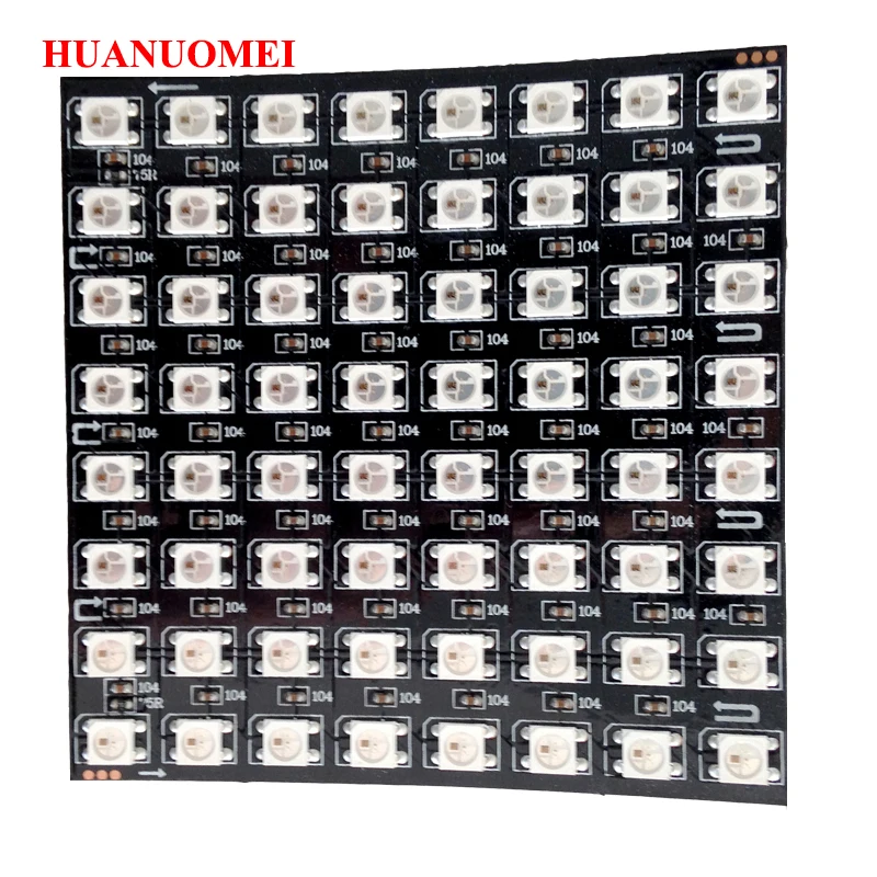 Светодиодная панель WS2812b 5 В чип 8x 8/8x3 2/16x16 пикселей полноцветная WS2812 цифровой