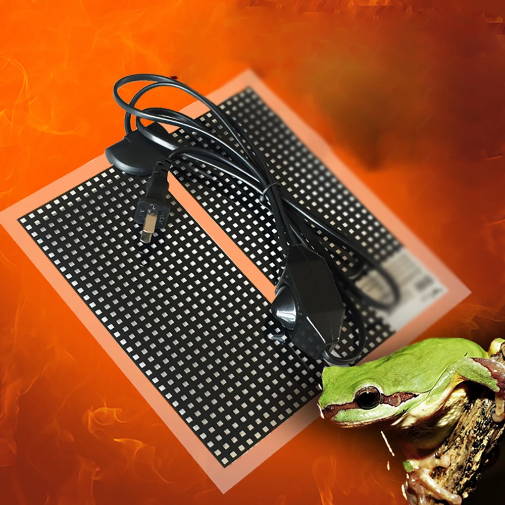 Pet Reptile Heating Pad with Temperature Adjustable Snake Tortoise Lizard Dedicated Climbing Insulation | Дом и сад