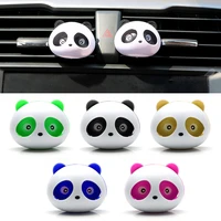 2pcs car outlet perfume air conditioning vent air freshener car styling cute panda eyes will jump perfumes auto accessories