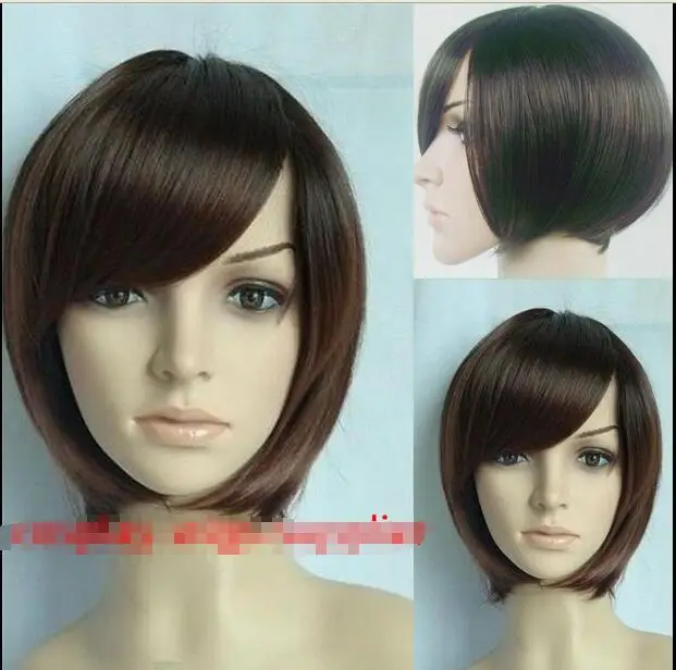 Free Shipping&gt&gt&gt Fashion Ladies Short Brown Daily Wear Costume Party Hair Cosplay Wig |
