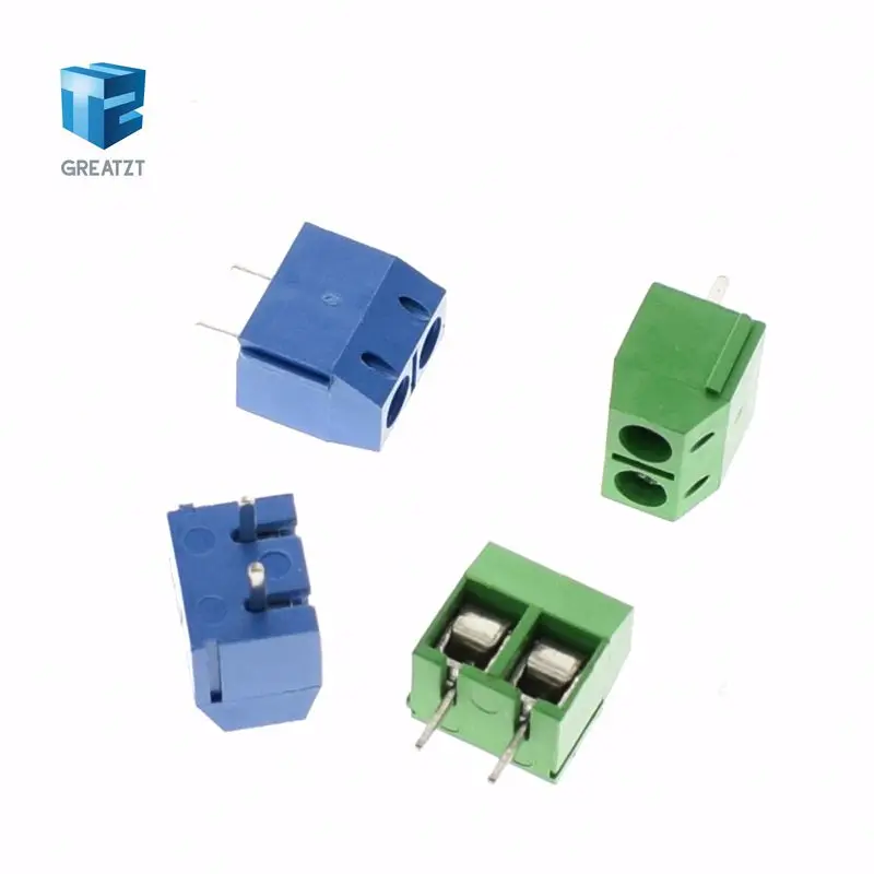 100 шт. 301 2 P Pin винтовой клеммный блок коннектор 5 мм Шаг|pitch connector|pitch pin10 pcs |