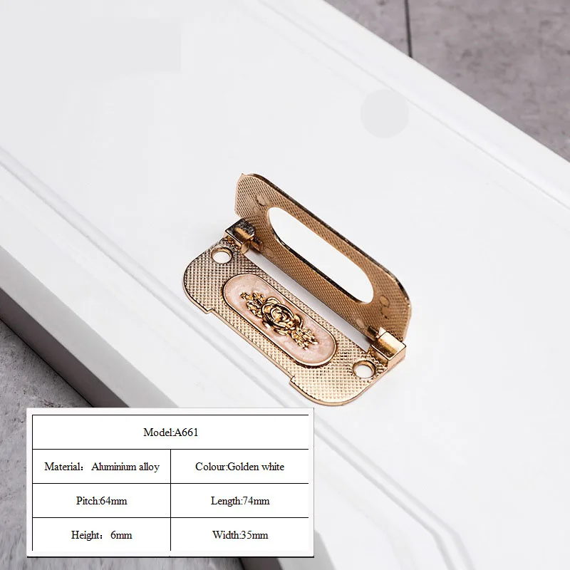 5 шт. дверные ручки для шкафа кухонные гардероба янтарные белые из алюминиевого