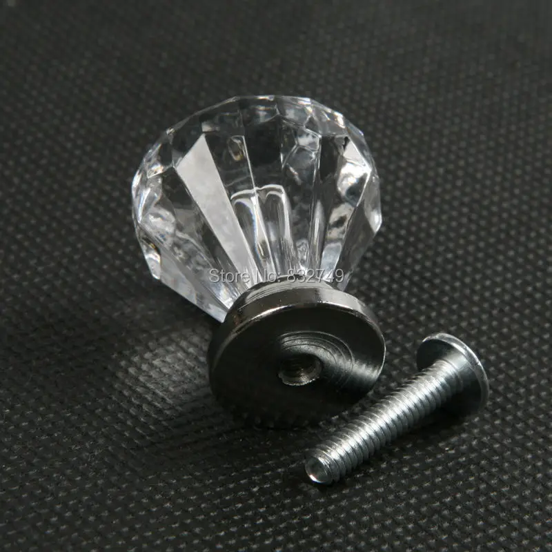 4 шт. кристально прозрачные ручки шкафа и современные Кристальные дверные