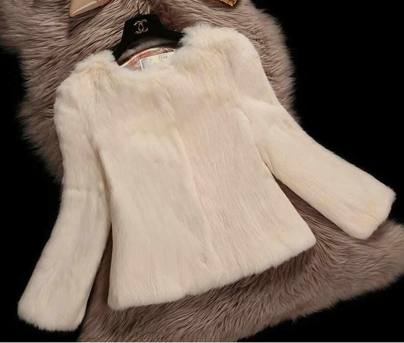 2019 New Women Fashion Fur Coat Real Full Pelt Rabbit waistcoat 100% pure rabbit fur coat Wholesale FP658 | Женская одежда