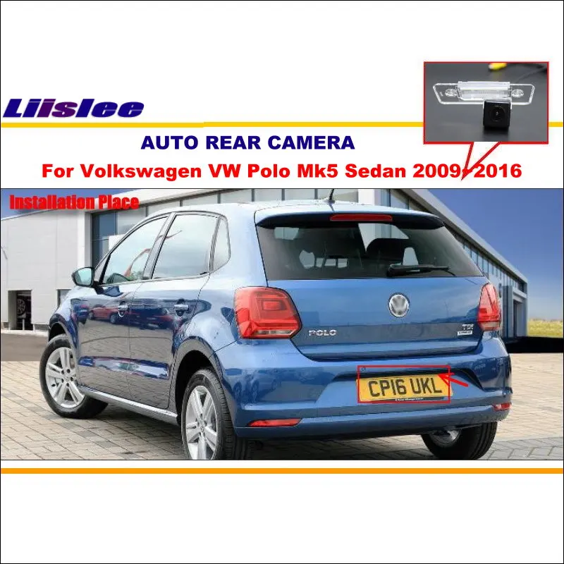 Камера заднего вида Liislee для Volkswagen VW Polo Mk5 Sedan 2009 ~ 2016/камера автомобиля/ночное