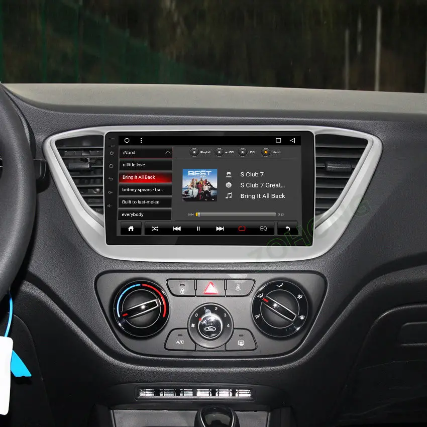 2.5D Восьмиядерный Android 9,0 Автомобильный мультимедийный dvd-плеер для hyundai Solaris Автомобильный gps навигатор Авто Радио акцент