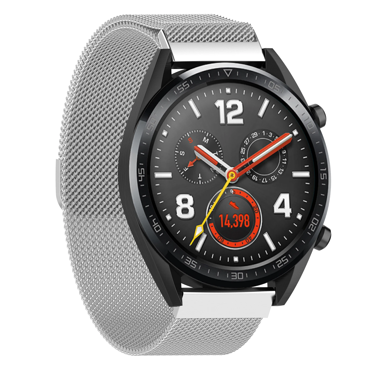 22 мм Миланский Браслет на петле ремешок для huawei Watch GT Magic магнитный металлический