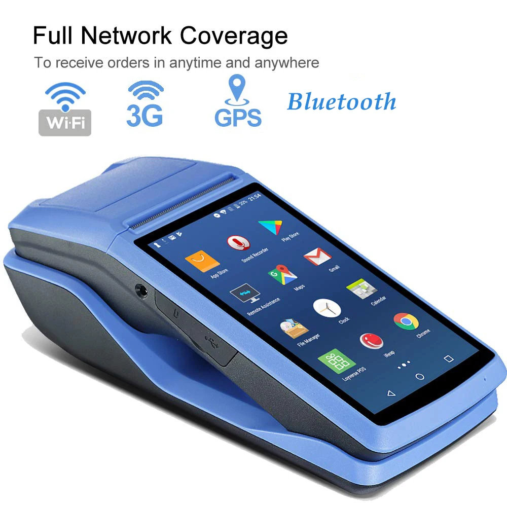 IssyzonePOS чековый принтер 58 мм сенсорный экран PDA Android 6,0 ручной pos-терминал PDA wifi Bluetooth 3g PDA поддержка OTG