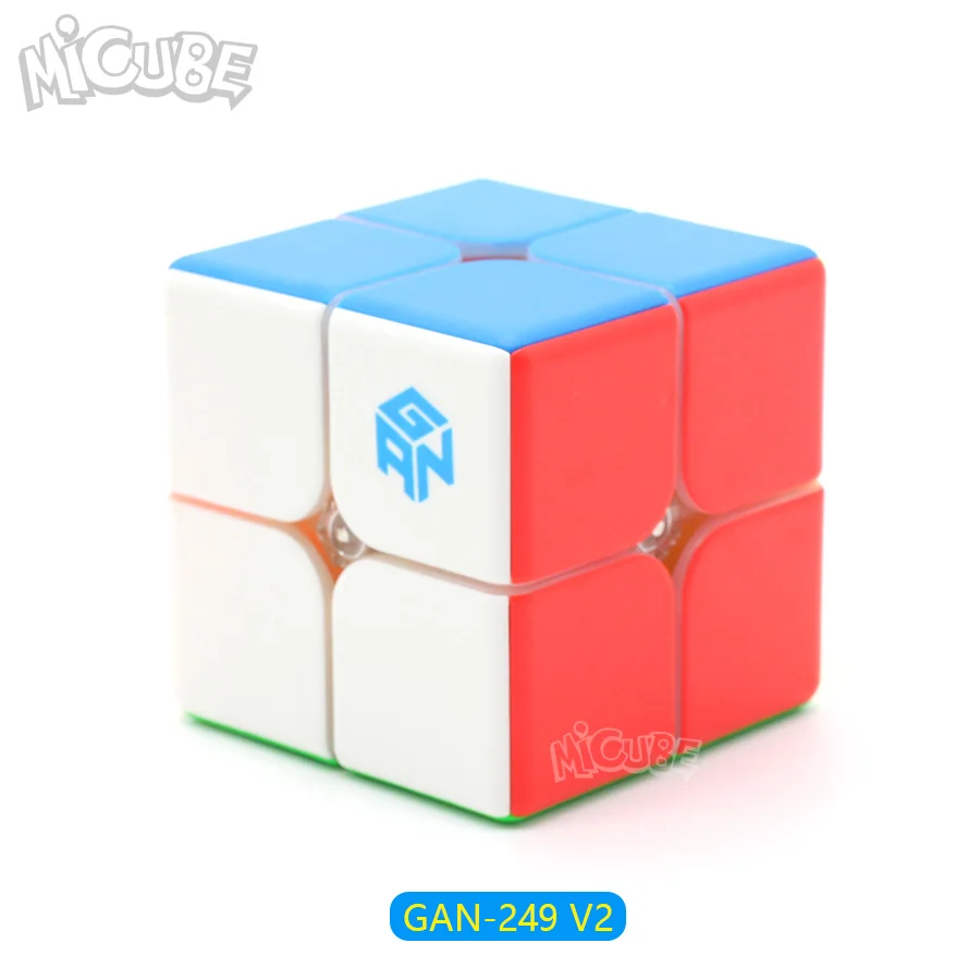 249V2 Ган 249 V2 м 249 Магнитный куб Stickerless Magic Скорость Cube 2x2x2 головоломки конкурс игрушка Cubo WCA Чемпионат 2x2 с помощью магнитов - Цвет: 249V2