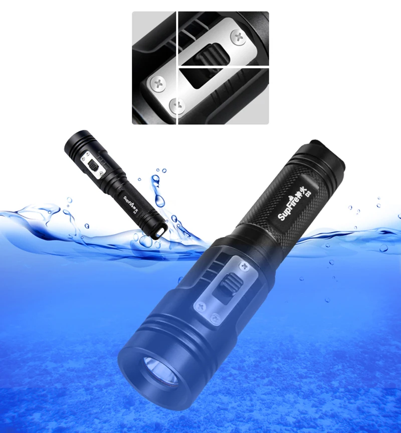 Дайвинг вспышка светильник Supfire D3 фонарь светильник Linterna светодиодный для Imalent Nitecore Sofirn Convoy Fenix O светильник Nicron Dive светильник S007