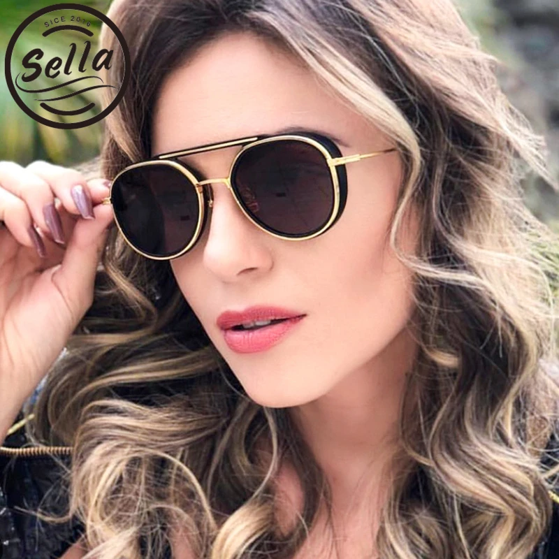 Солнцезащитные очки Sella в ретро стиле для мужчин и женщин Модные Винтажные