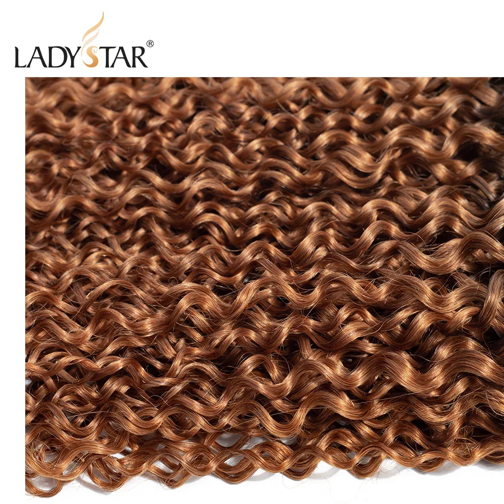 Peruvian Curly Hair Bundles 3/4 Pieces Human Extensions 10&quot-26&quot LADYSTAR Remy Weave | Шиньоны и парики