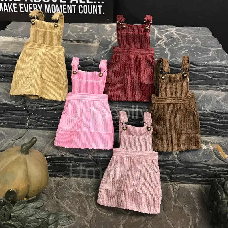 1 шт. вельветовое платье на бретельках для Blyth Momoko Obistu Azone кукла licca одежда 1/6