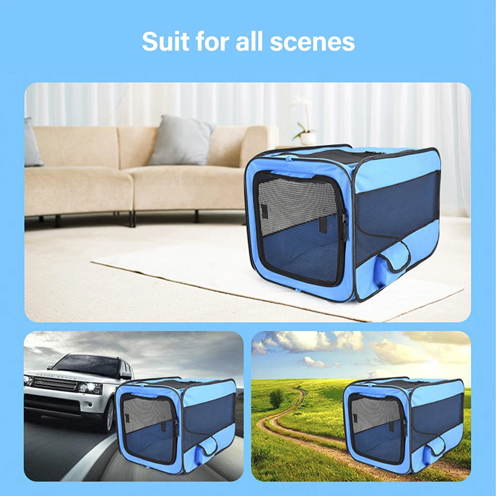 Pet Car Seat Handbag Carrier Pet Soft-Sided Oxford Cloth Foldable Large Space Bag Backpack For Cats Dogs Travel Kennel