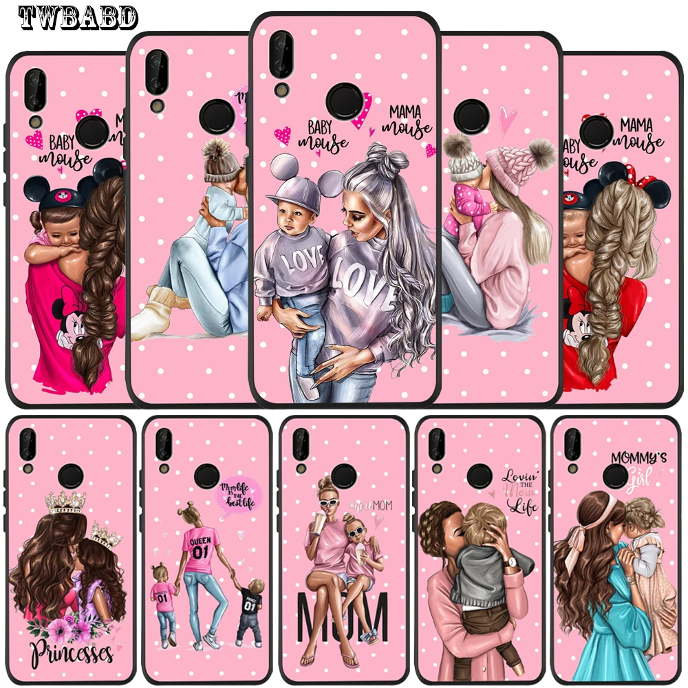 Модный чехол для телефона Super Mom Dad Girl Boy Huawei P20 Lite Pro P30 P8Lite P9Lite 2017 P Smart P10 Lite|Бамперы| |