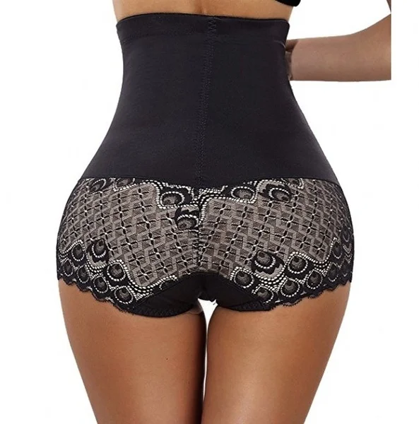 Женские спортивные трусы с кружевной сеткой Утягивающие трусики для похудения