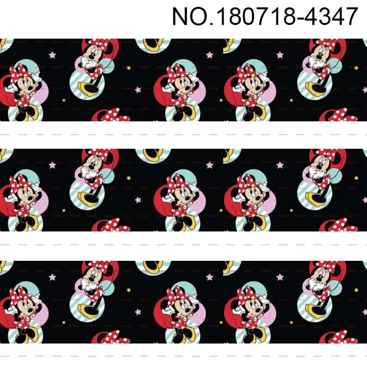 10 ярдов разные размеры лента Grosgrain изображение мультипликационного