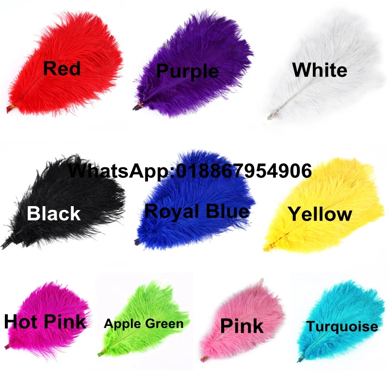 Бесплатная доставка продажа от производителя 50 шт. разные цвета страусиные перья