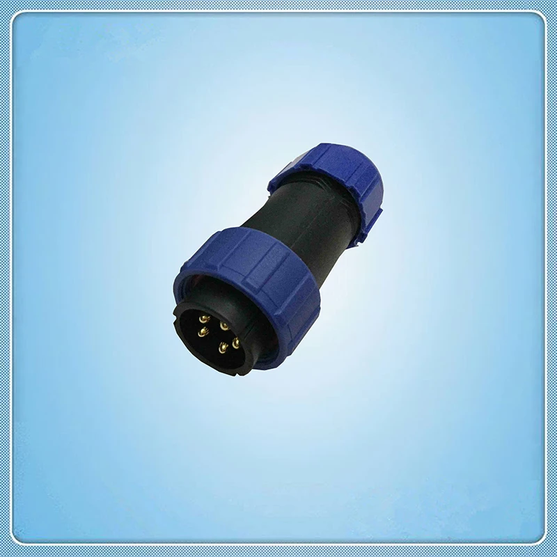 5 контактный разъем водонепроницаемый резьбовой пластиковый мужской серия IP68