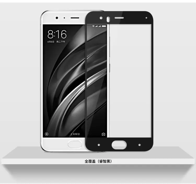 Полное закаленное стекло для Xiaomi Mi6 mi 6 M6 защита экрана на xiomi mi6 m6 GLAS Sklo полное