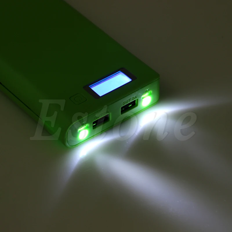 TCAM USB портативное зарядное устройство DIY Pack 8 шт. 18650 батарея чехол держатель для