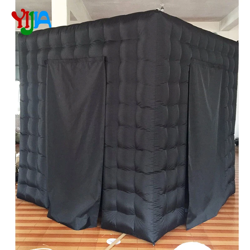 No LED Lights 2.5M Whole Black /White Inflatable Photo Booth backdrops with Two Door Portable for Party For Sales | Дом и сад