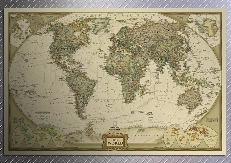 Классическая винтажная декоративная крафт бумага в стиле ретро с изображением