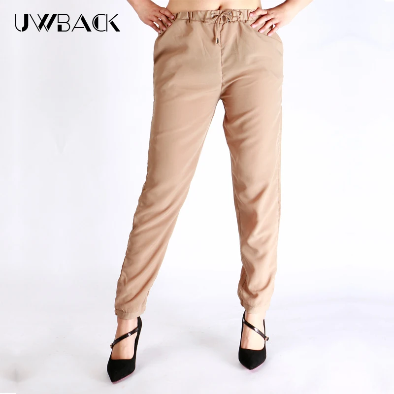 Женские шифоновые брюки с галстуком бабочкой EB471|chiffon pants|harem pants femalecasual harem |