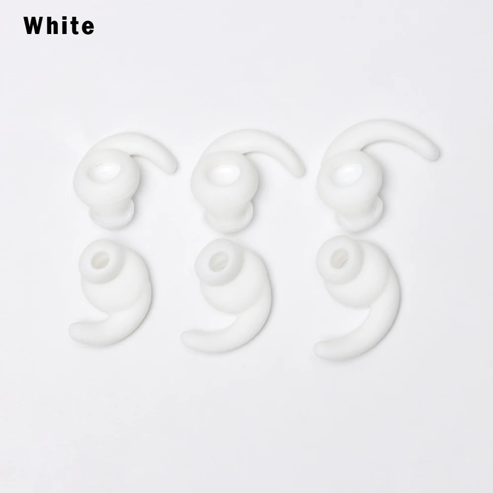 3 Pair white 3 пары S/M/L силиконовый чехол для наушников с ушным крюком для спорта Bluetooth гарнитура наушники аксессуары - Цвет: 3 Pair white