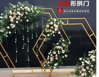 Новые свадебные Опора телескопическая ссылка фоновая рамка этап открытый макет реклама спрей живопись простой фермы