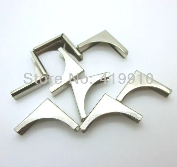Бесплатная Shipping-100PCs Альбомы для скрапбукинга серебристого цвета меню папки Угловые протекторы 28x20 мм J1319 (art.: 789092db3) - 789092db3