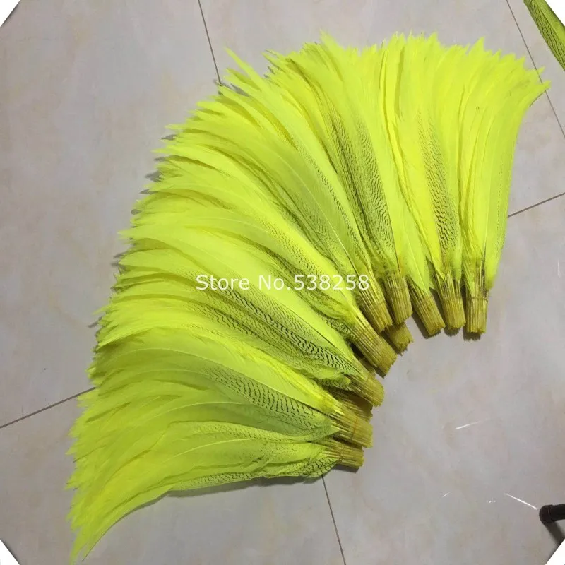100 шт/Цветные окрашенные дамские серебряные перья фазана своими руками для