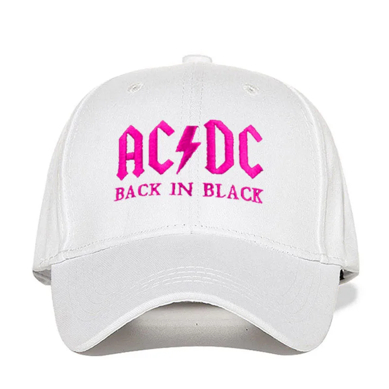 Бейсбольная кепка AC/DC в стиле рок, хип-хоп, Мужская бейсболка с вышитыми буквами, Повседневная Кепка для диджея, рок, папы, Прямая поставка