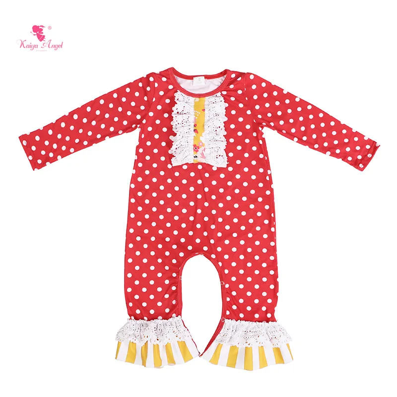 Kaiya Angel/2018 оптовая продажа с фабрики новый дизайн Детский комбинезон красной