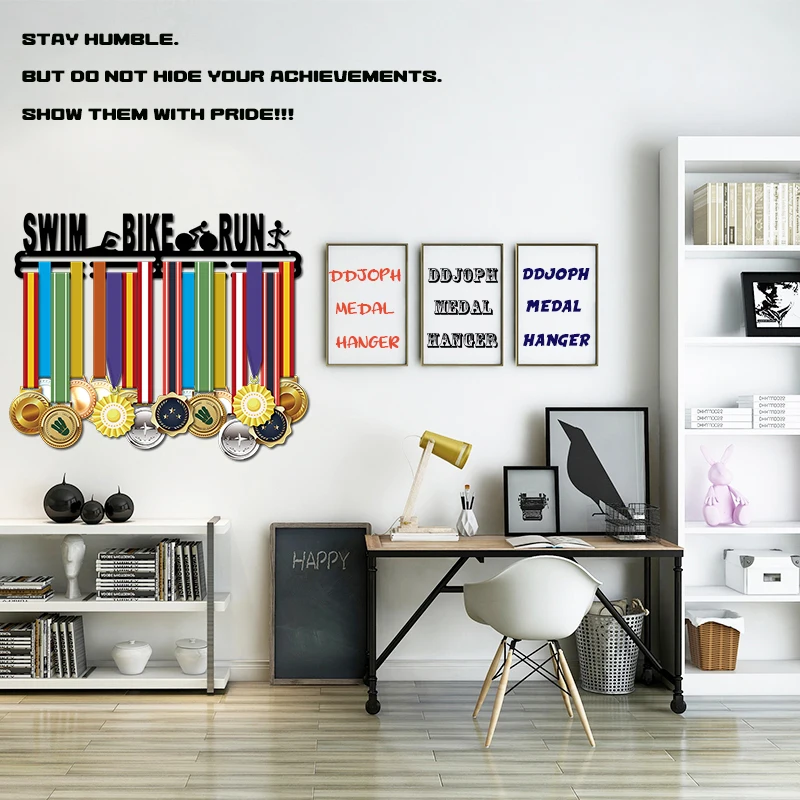 Вешалка для спортивных медалей бега плавания велоспорта медаль триатлона